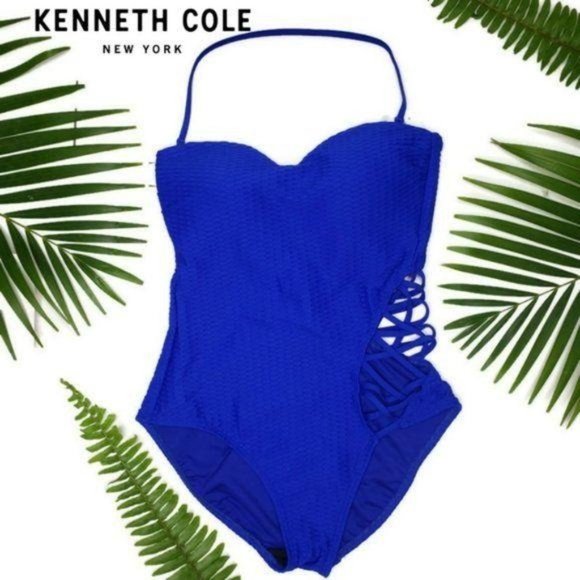 Kenneth Cole Other - Kenneth Cole NWT Royal Blue bandeau swim suit sm
